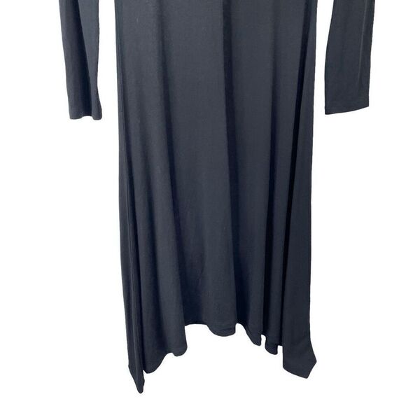 Aritzia Wilfred Free Macpherson asymmetric hem dress Size S black boho lagenlook - Picture 5 of 8